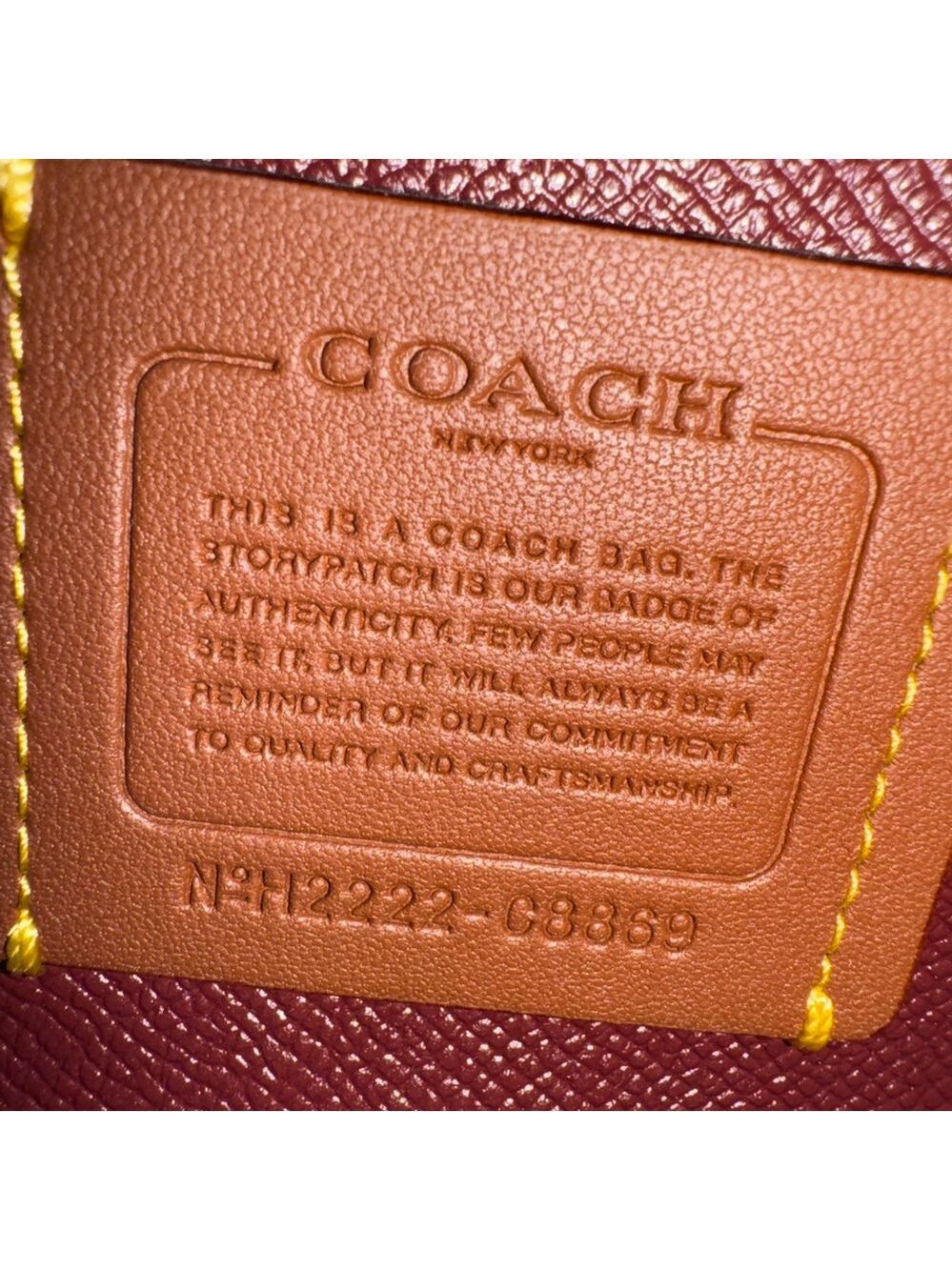 Coach - Willow Tote 24 - 2022 - Black with Burgundy interior/hangtag. EUC - Picture 11 of 11
